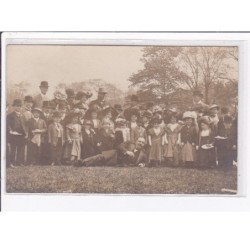 CIRQUE : carte photo de la troupe du Royaume de Lilliput (nains - dwarf) - très bon état