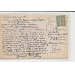 SALON DE PARIS : autographe du peintre GOLEANI "les glorieux marins de la mer Noire) - très bon état