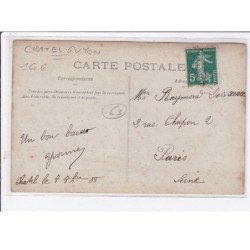 CHATEL GUYON : carte photo du café hotel restaurant (pharmacie - source Marie au fond) - très bon état
