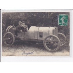 DIEPPE (circuit automobile) : carte photo d'une Peugeot - très bon état