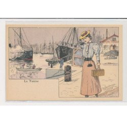 LESSIEUX Louis : série de 10 cartes postales "les Grands Fleuves" avec la pochette complète (Art Nouveau)- très bon état