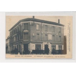 CHATILLON SUR CHALARONNE - Hôtel de l'Europe - L. Poncet, propriétaire - chef de cuisine - très bon état