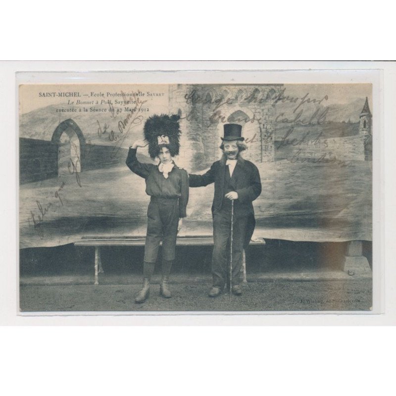 SAINT MICHEL - Ecole professionnelle Savart - Le bonnet à poils Saynette - trés bon état