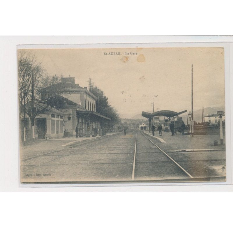 SAINT AUBAN - la gare - état