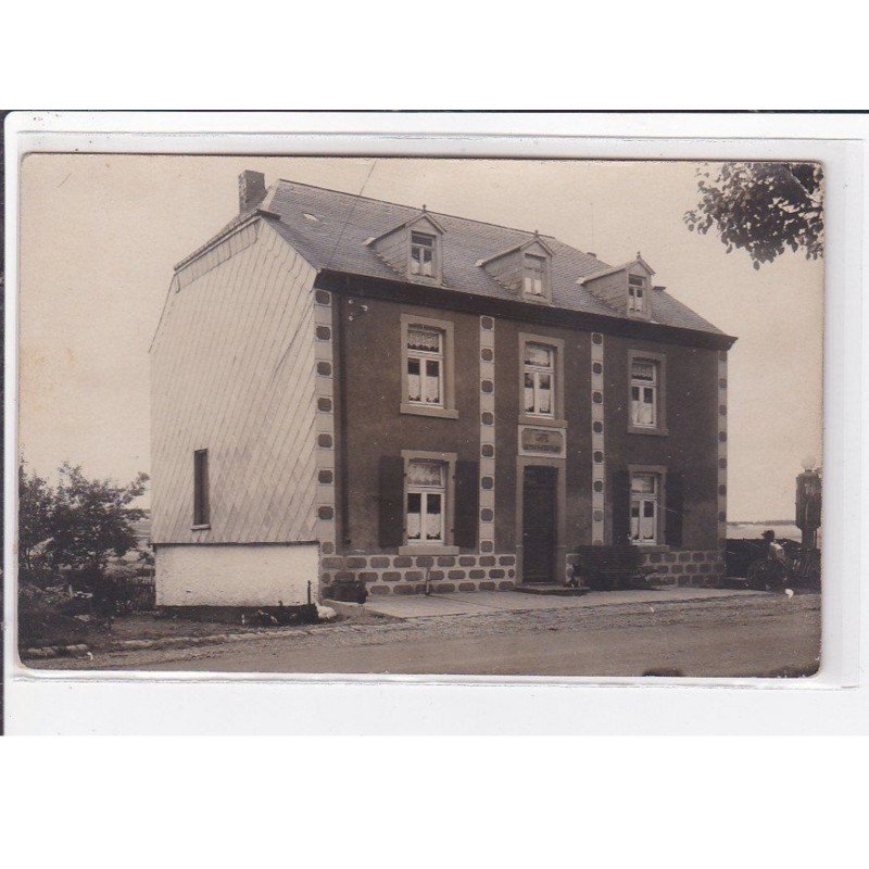 GIVET : carte photo d'un café à la frontière - bon état