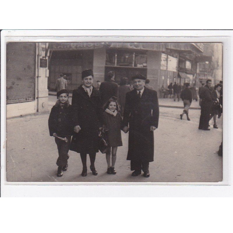 MARSEILLE : photo format cpa de la Canebière en 1946 - très bon état