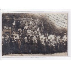A LOCALISER : carte photo d'une noce normande en 1917 (mariage) bon état
