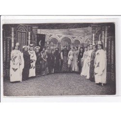 A LOCALISER : carte photo d'une piece de théatre (cachet de départ du Loir et Cher) - état