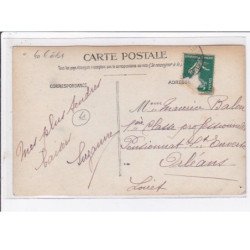A LOCALISER : carte photo d'une piece de théatre (cachet de départ du Loir et Cher) - état