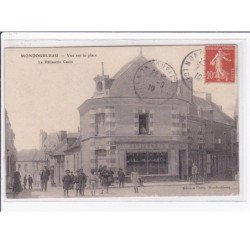 MONDOUBLEAU : vue sur la place - la patisserie Cazin - très bon état