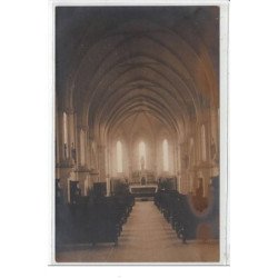 SAINT LO : intérieur de l'église - CARTE PHOTO - très bon état