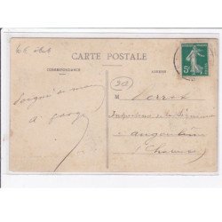 JUVISY sur ORGE : inondation 1910 - entrée de la compagnie P.O. et rue des Gaulois - pavillon du chef de gare - état