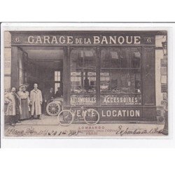 PARIS 2ème : garage de la Banque au 6 rue Monsigny (vélo - automobile) - très bon état