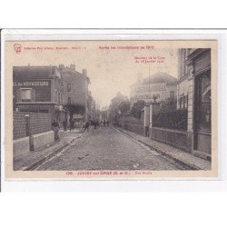 JUVISY sur ORGE : inondation 1910 - rue Hoche - très bon état