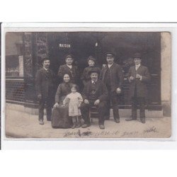 PARIS 11ème : lot de 3 cartes photo du café au 13 rue Saint Maur (une carte coupée) sinon bon état