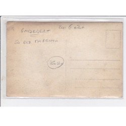PARIS 10ème : carte photo de l'atelier de fourrures- naturaliste GAUDEBERT (chasse) au 50 boulevard Magenta - bon état