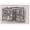 PARIS 12ème : carte photo de la quincaillerie AUCAMUS au 56 cours de Vincennes (magasin de couleurs/vernis) - bon état