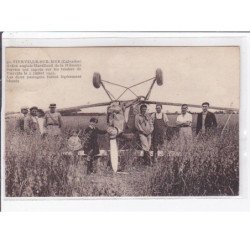VIERVILLE SUR MER : avion anglais Havilland de la Hilmans - accident en 1935 (aviation) - très bon état