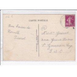 VIERVILLE SUR MER : avion anglais Havilland de la Hilmans - accident en 1935 (aviation) - très bon état