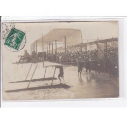 TROUVILLE : carte photo d'un hydravion (FARMAN) en 1913 (rare - aviation) - très bon état