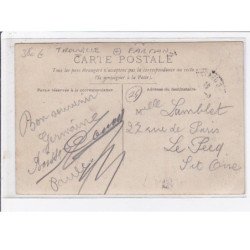 TROUVILLE : carte photo d'un hydravion (FARMAN) en 1913 (rare - aviation) - très bon état