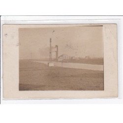 Carte photo d' une Usine électrique sur les bords de la Meuse - état