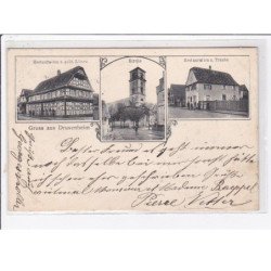 DRUSENHEIM : multivue - restauration Gold Löwen - TRAUBE - très bon état