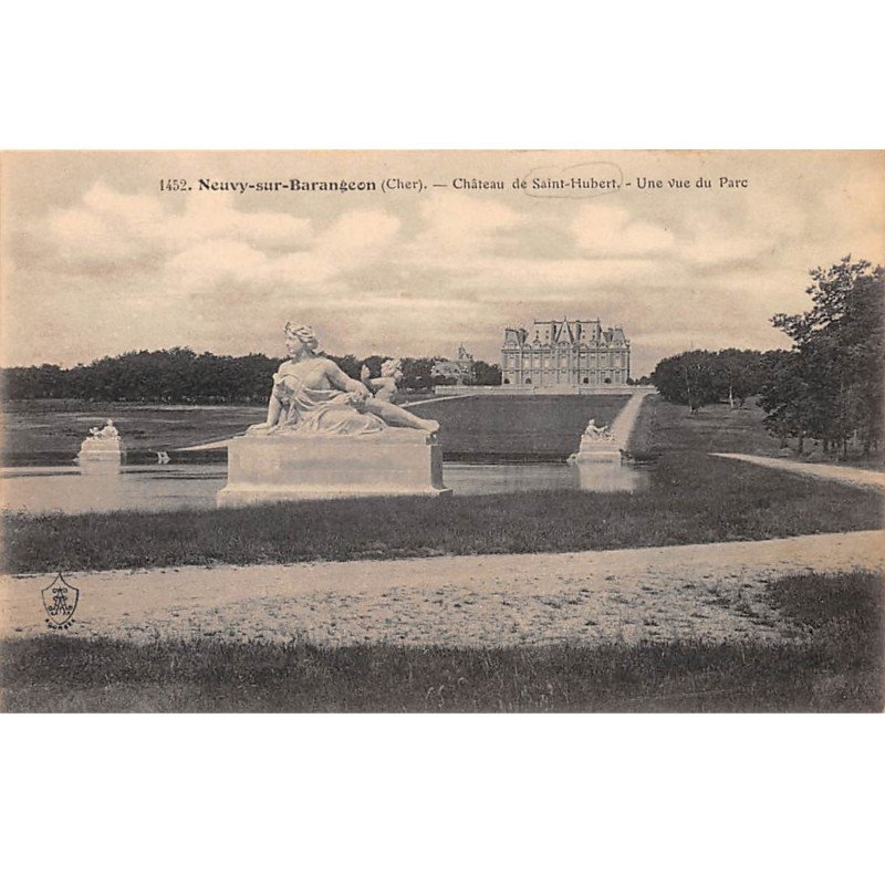 NEUVY SUR BARANGEON - Château de Saint Hubert - Une vue du Parc - très bon état