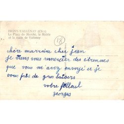 BIGNY VALLENAY - La Place du Marché, la Mairie et la route de Vallenay - très bon état