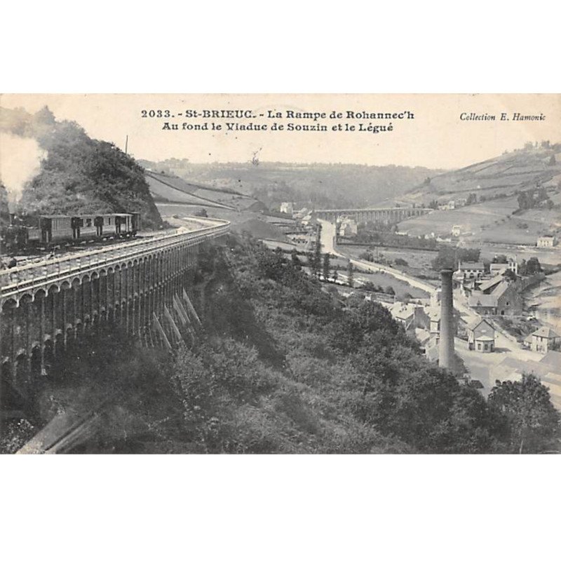 SAINT BRIEUC - La Rampe de Rohannech - Au fond le Viaduc de Souzin et le Légué - très bon état