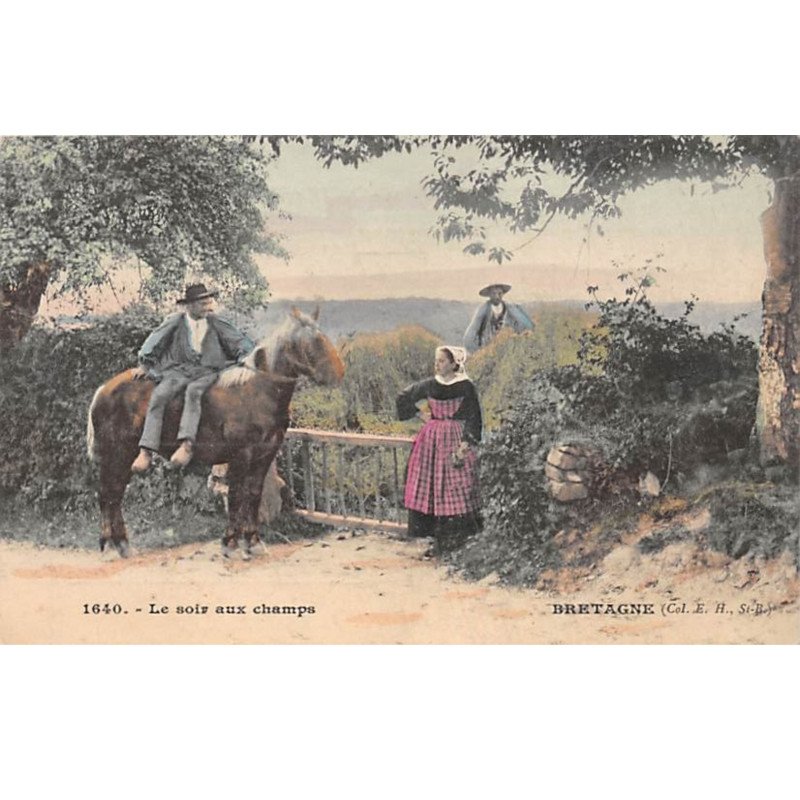 BRETAGNE - Le Soir aux Champs - très bon état
