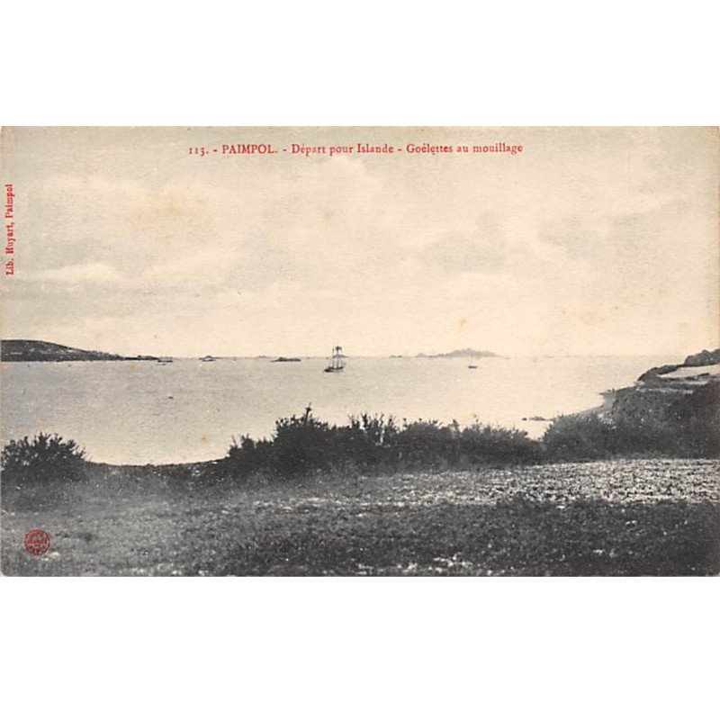 PAIMPOL - Départ pour Islande - Goëlettes au mouillage - très bon état
