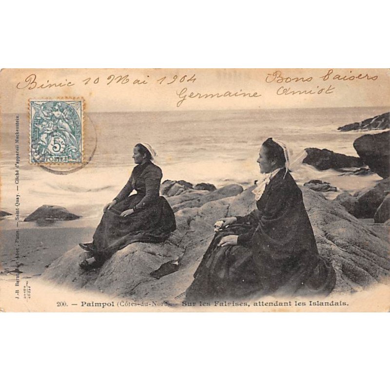 PAIMPOL - Sur les Falaises, attendant les Islandais - très bon état