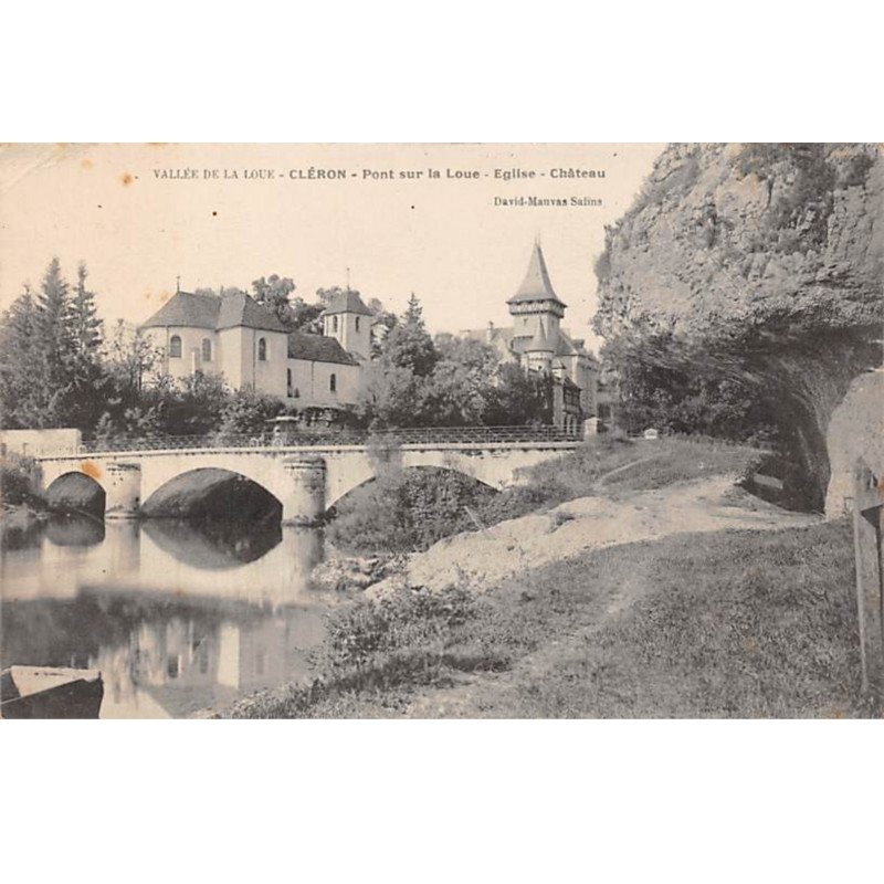 CLERON - Pont sur la Loue - Eglise - Château - très bon état
