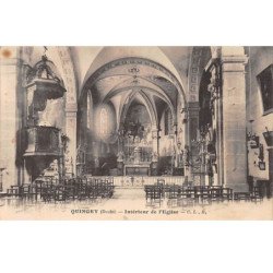 QUINCEY - Intérieur de l'Eglise - très bon état