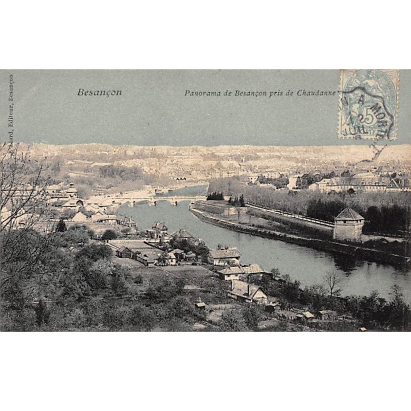 BESANCON - Panorama de Besançon pris de Chandanne - très bon état BESANCON - Panorama de Besançon pris de Chandanne - très bon état