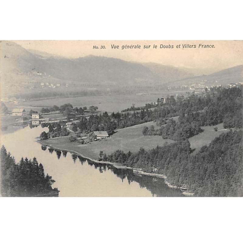 Vue générale sur le Doubs et VILLERS FRANCE - très bon état