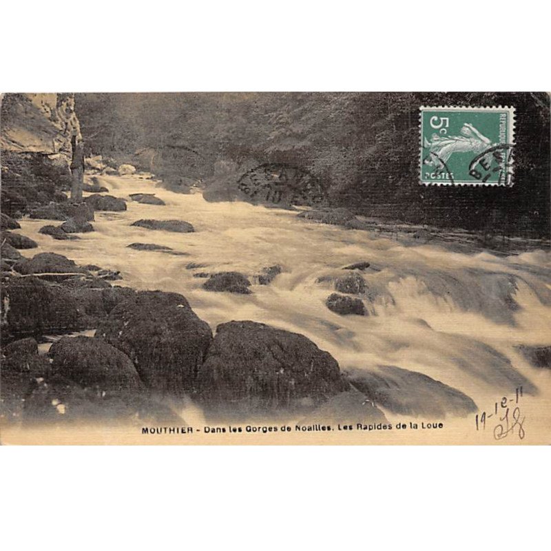MOUTHIER - Dans les Gorges de Noailles - Les Rapides de la Loue - très bon état