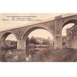 CLERON - Pont sur la Loue - Château et Eglise - très bon état
