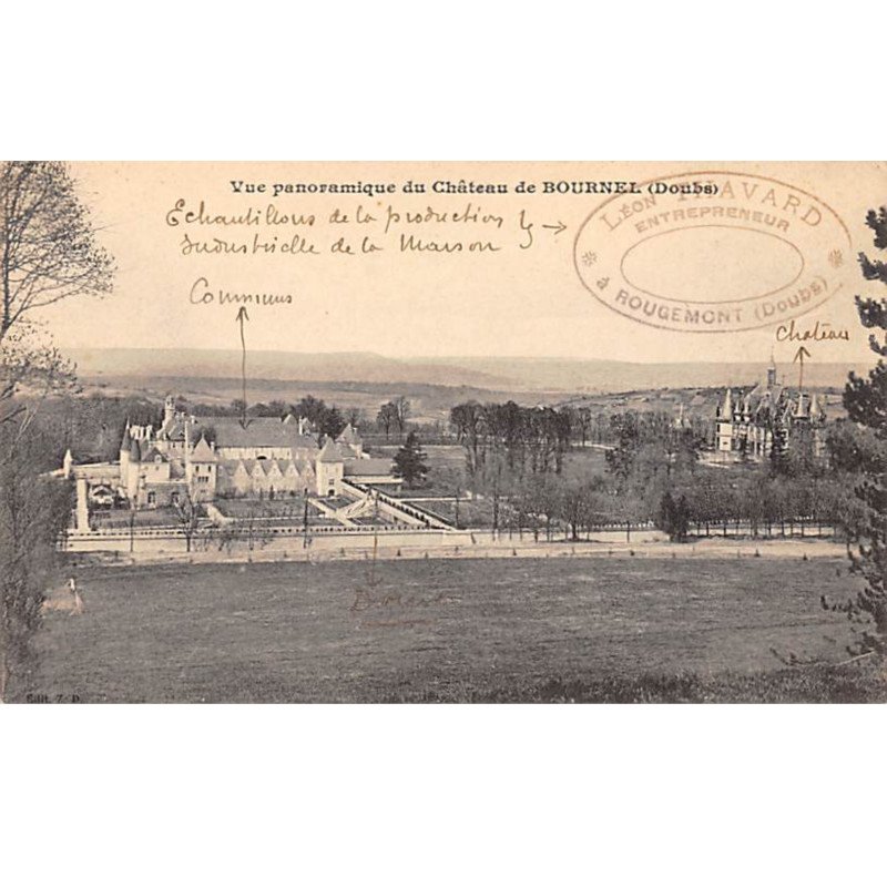 Vue panoramique du Château de BOURNEL - très bon état